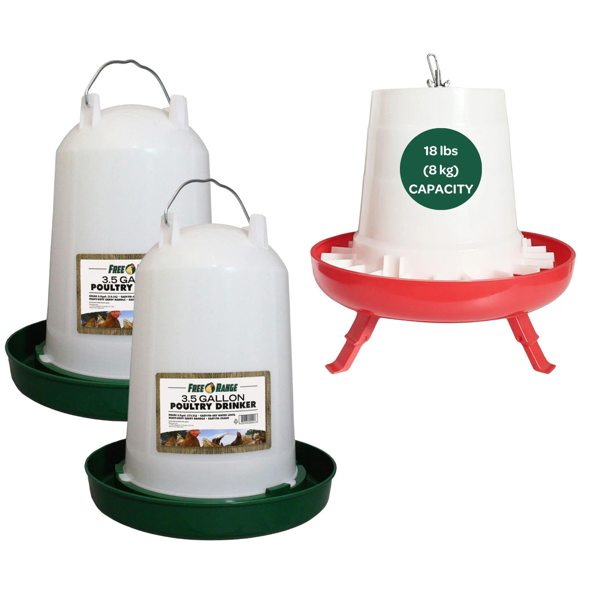 Large Chicken Flock Feeder/Waterer Set - Buy Pet Shop