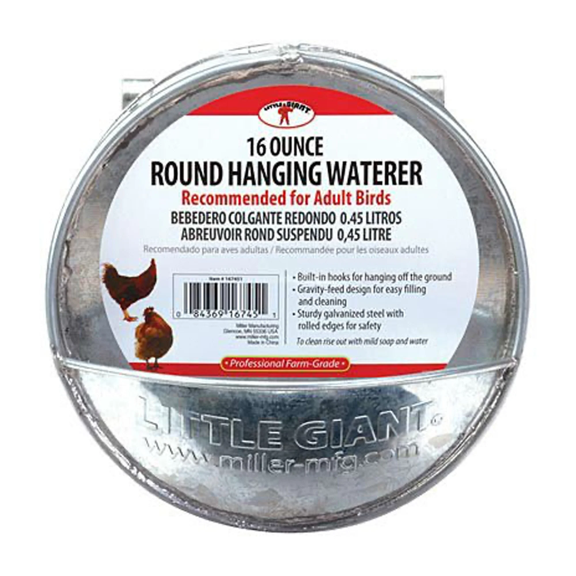 Round Hanging Chicken Waterer - Buy Pet Shop