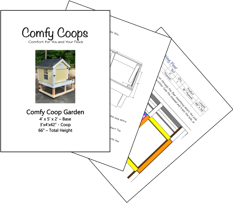 Easy Garden Chicken Coop Plans 4X5 (8-10 Chickens) - Buy Pet Shop