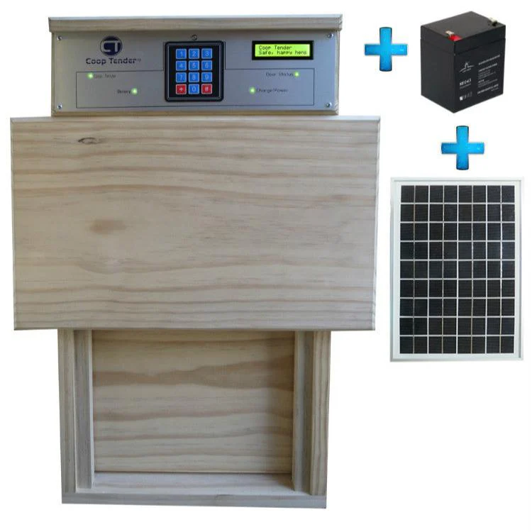 Standard Automatic Chicken Door + Solar Module Bundle - Buy Pet Shop