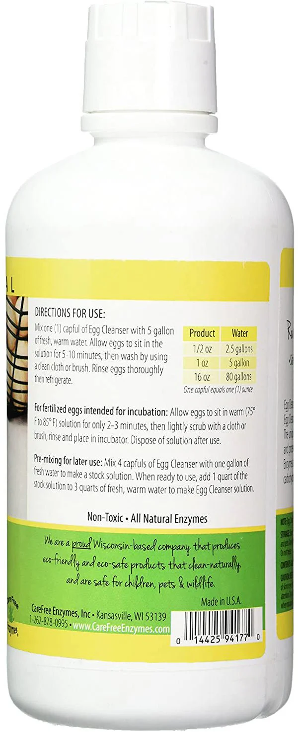 Egg Cleanser Concentrate, 33.9 fl. oz. - Buy Pet Shop