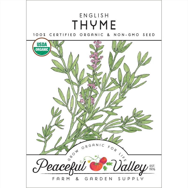 English Thyme Seeds (Organic) - Buy Pet Shop