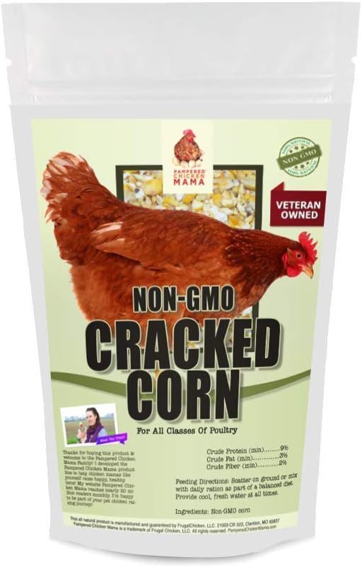 Non-GMO Cracked Corn - Sustainably Grown in Missouri for Pet Chickens - Buy Pet Shop