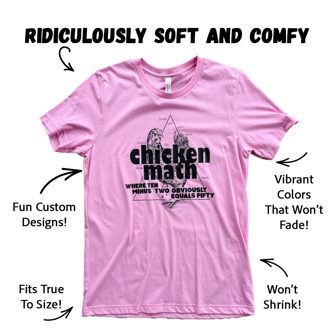 Chicken Math T-Shirt - Buy Pet Shop