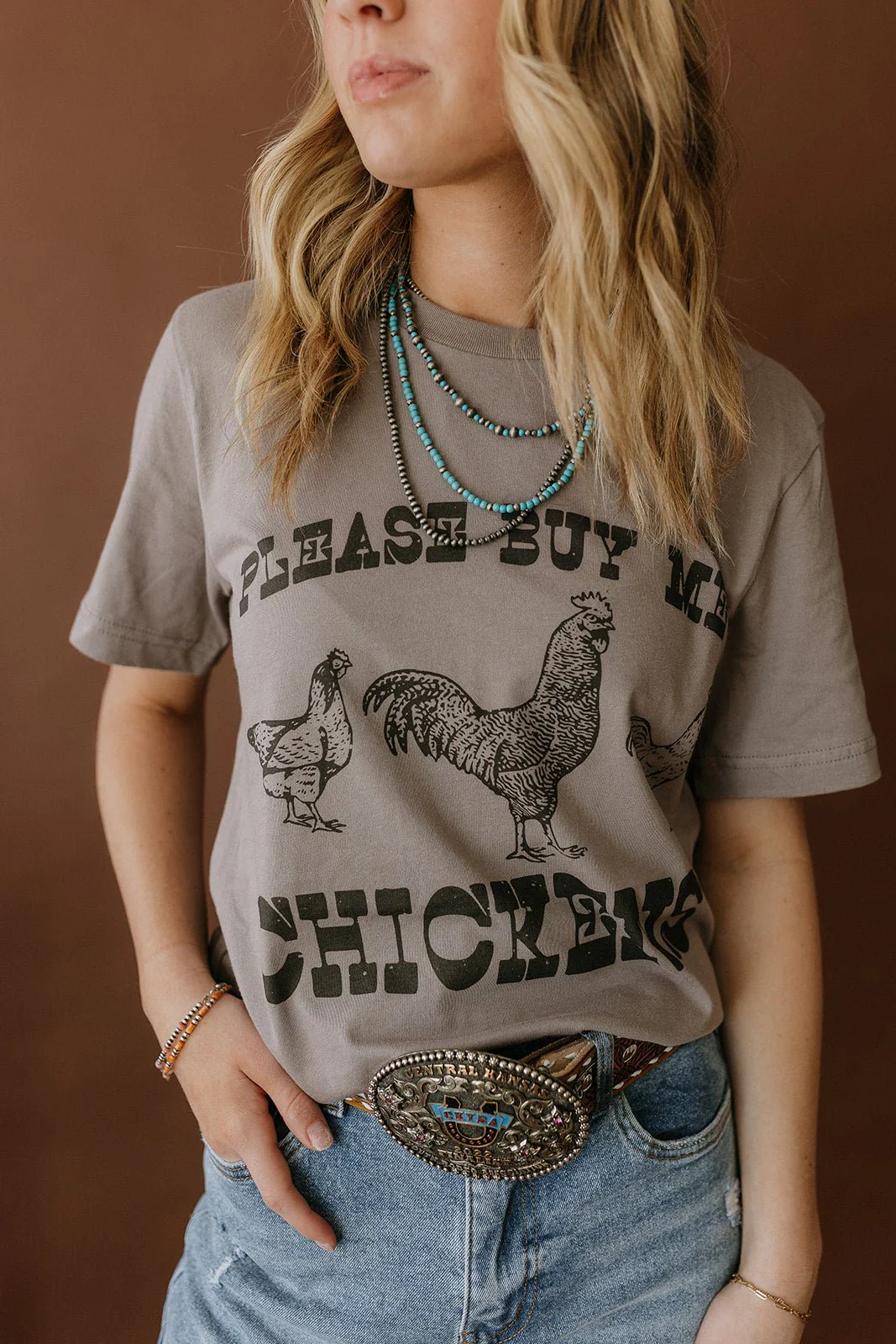Please Buy Me Chickens Graphic Tee - Buy Pet Shop