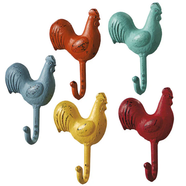 Cast Iron Chicken Wall Hooks - Buy Pet Shop