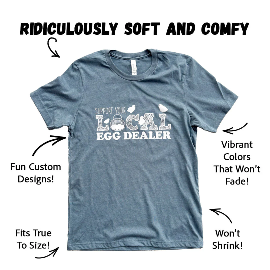 Local Egg Dealer - Blue T-Shirt - Buy Pet Shop
