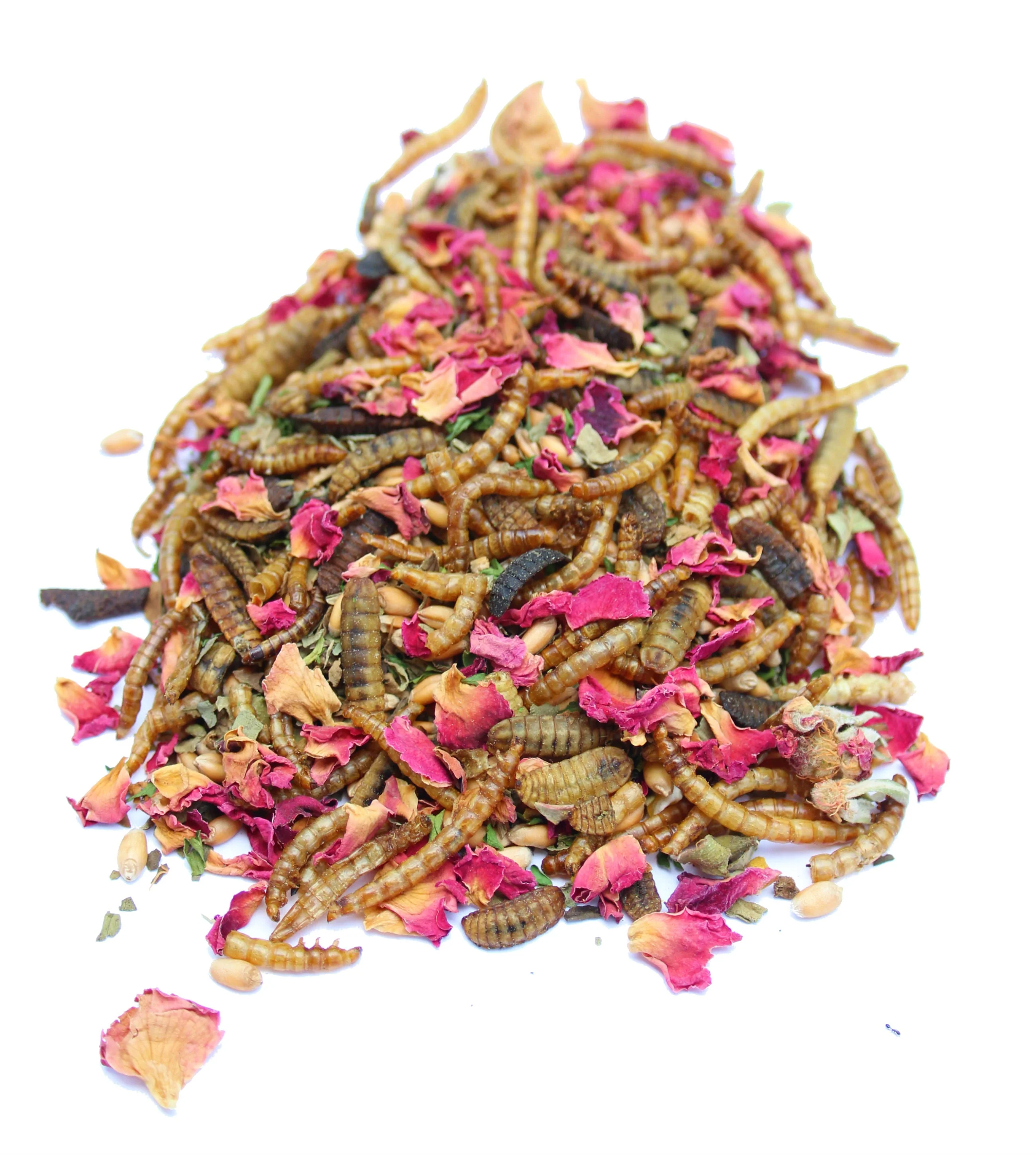 BEE A Beautiful Hen Herbal Treat With Mealworms, Wheat, & Rose Petals For Chickens - Buy Pet Shop