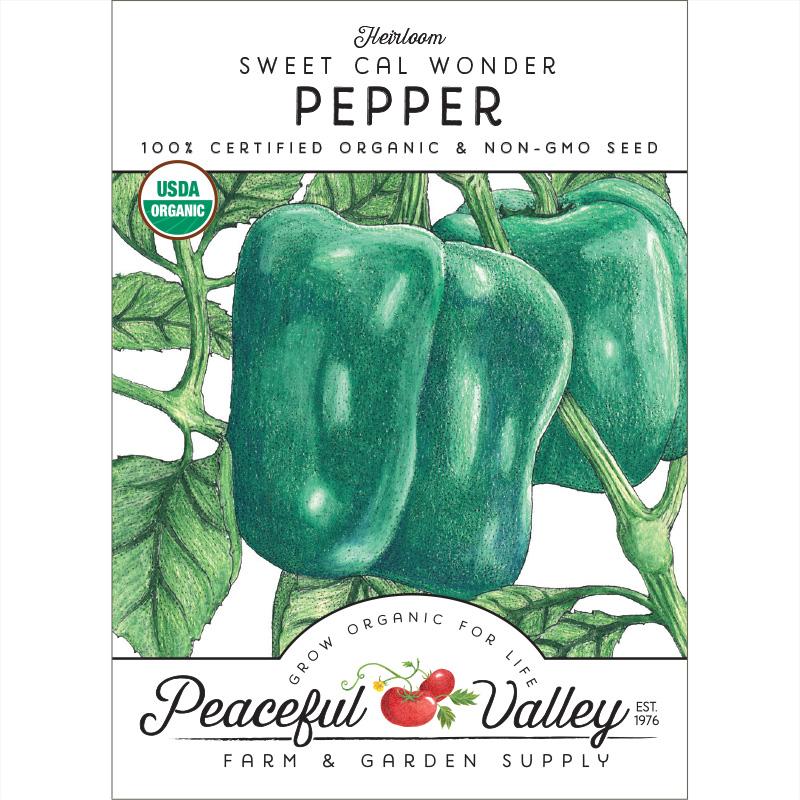Cal Wonder Sweet Pepper Seeds (Organic) - Buy Pet Shop