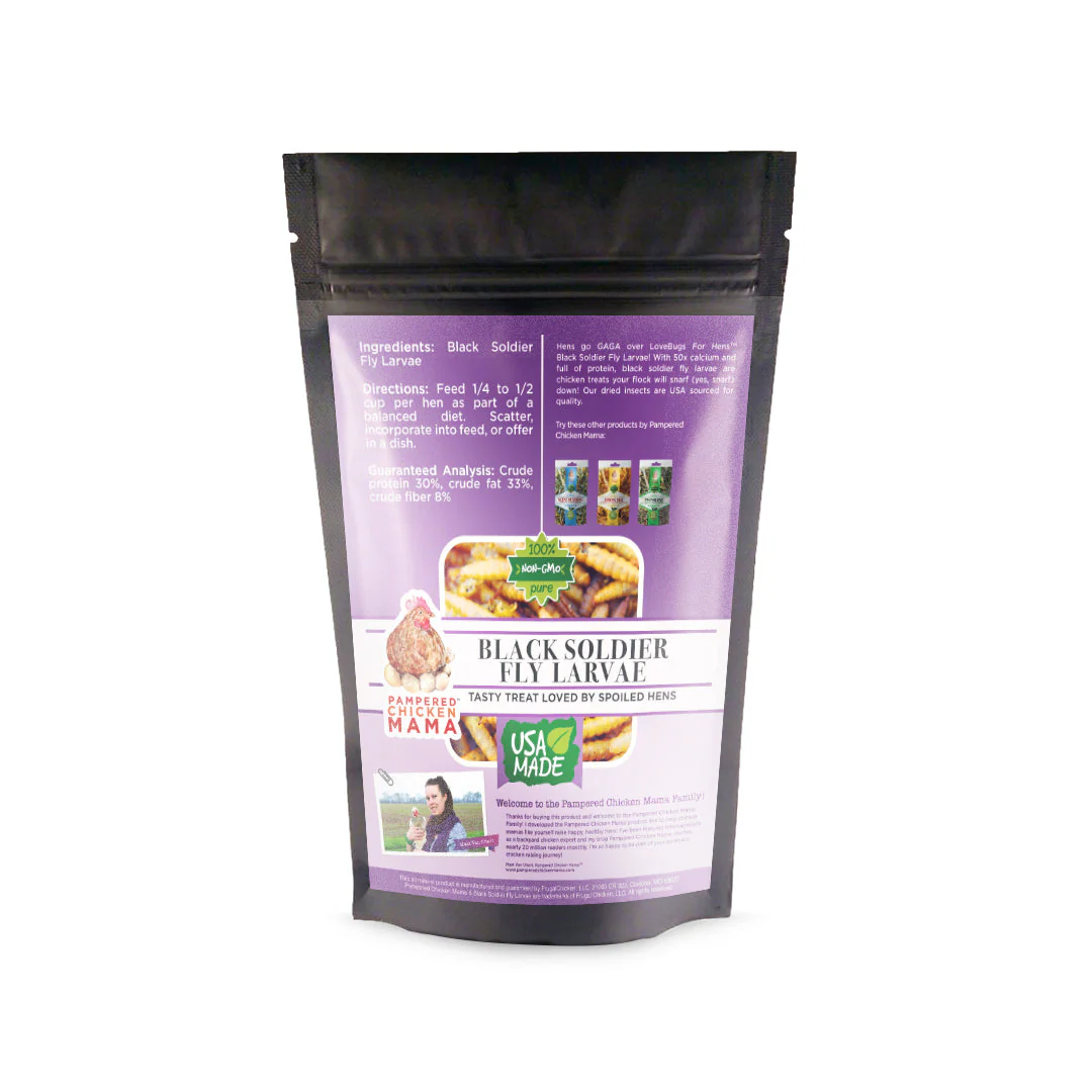 Black Soldier Fly Larvae (From NORTH AMERICA!!) -- LoveBugs For Hens (TM) - Buy Pet Shop