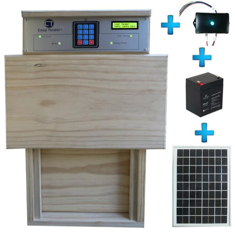 Standard Automatic Chicken Door + Internet Wi-Fi + Solar Bundle - Buy Pet Shop