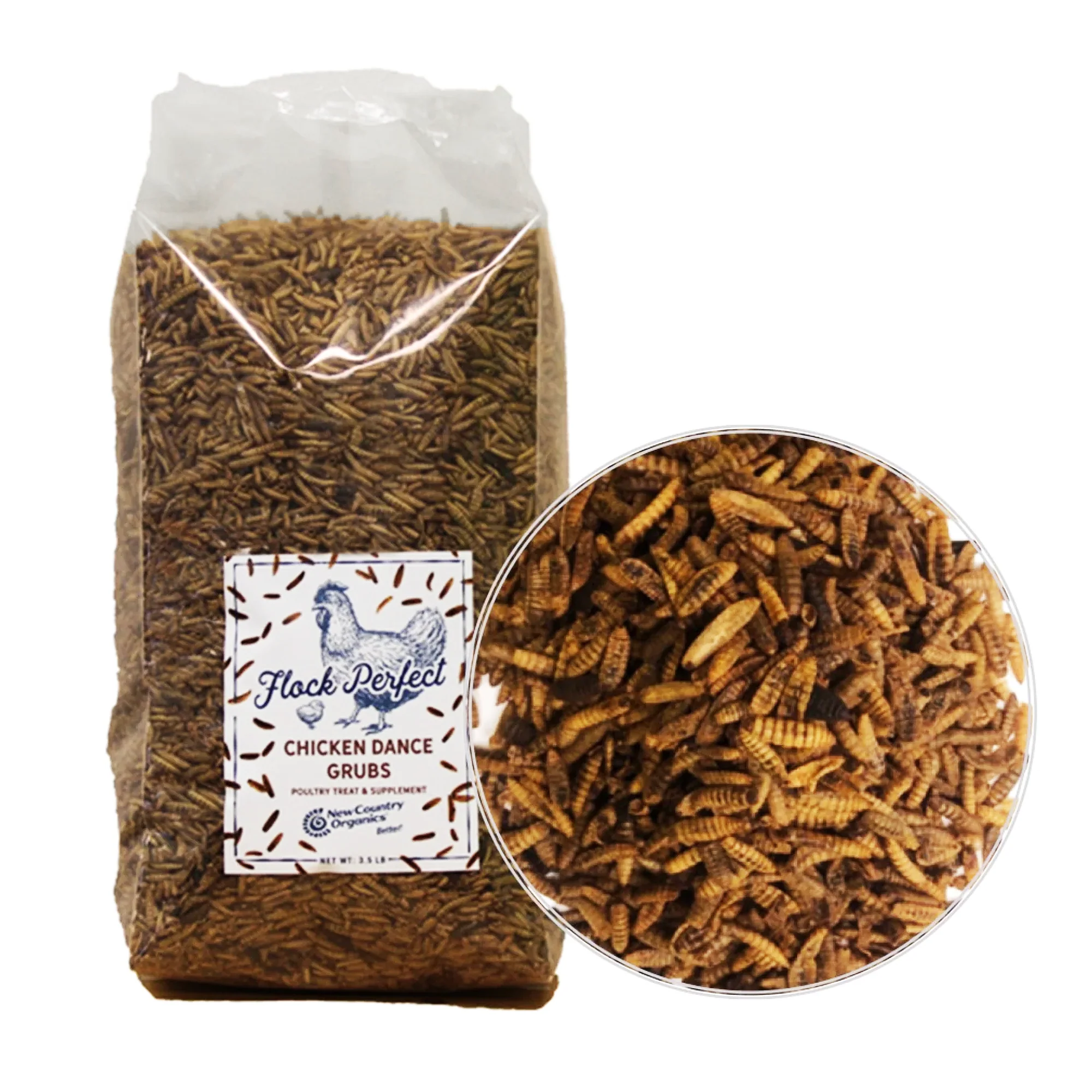 Flock Perfect Chicken Dance Grubs, 3.5 lbs - Buy Pet Shop