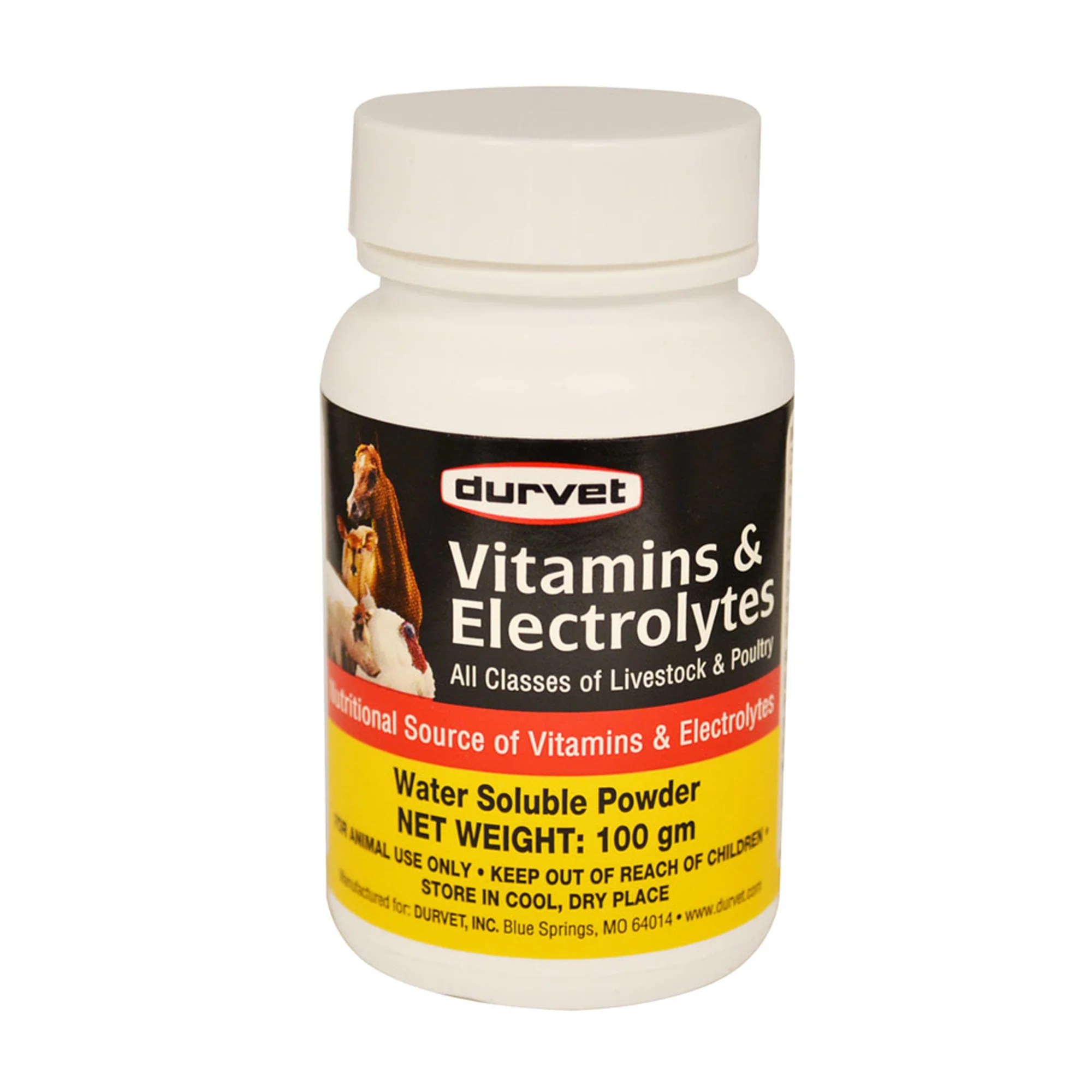 Durvet Vitamins & Electrolytes for Livestock & Poultry, 100 Grams - Buy Pet Shop