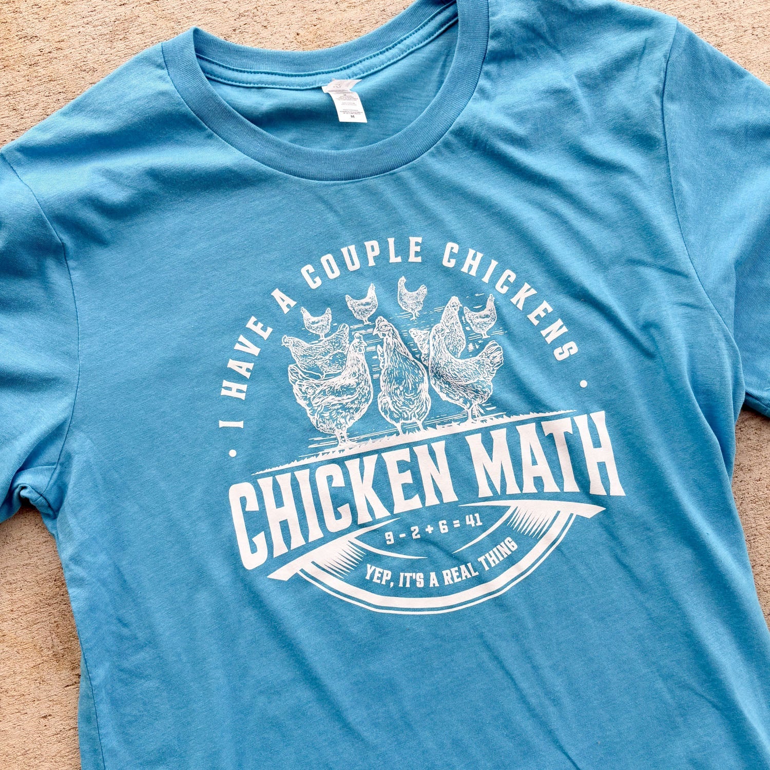 Chicken Math - Aqua T-Shirt - Buy Pet Shop