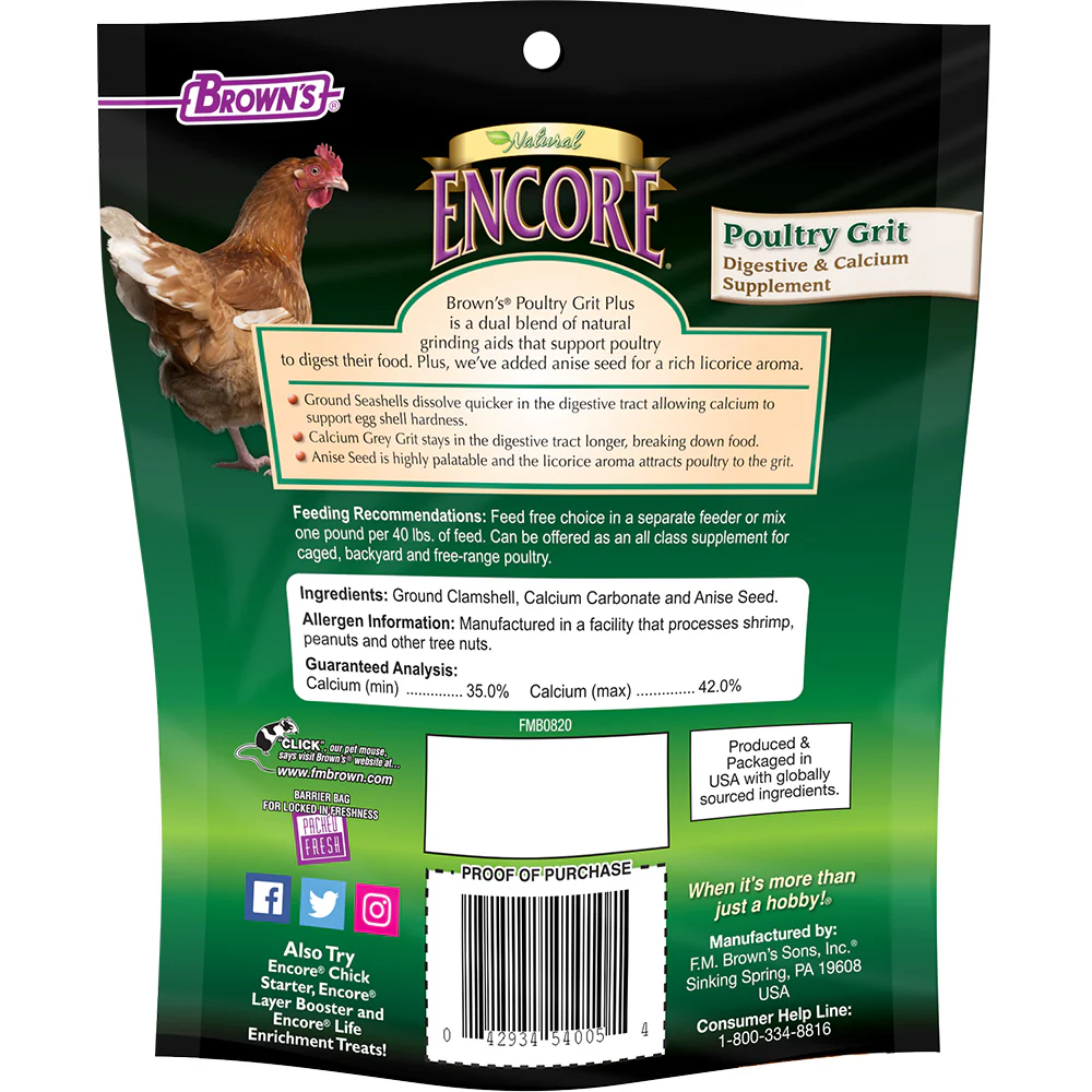 Encore Natural Poultry Grit Plus, 1 lb - Buy Pet Shop