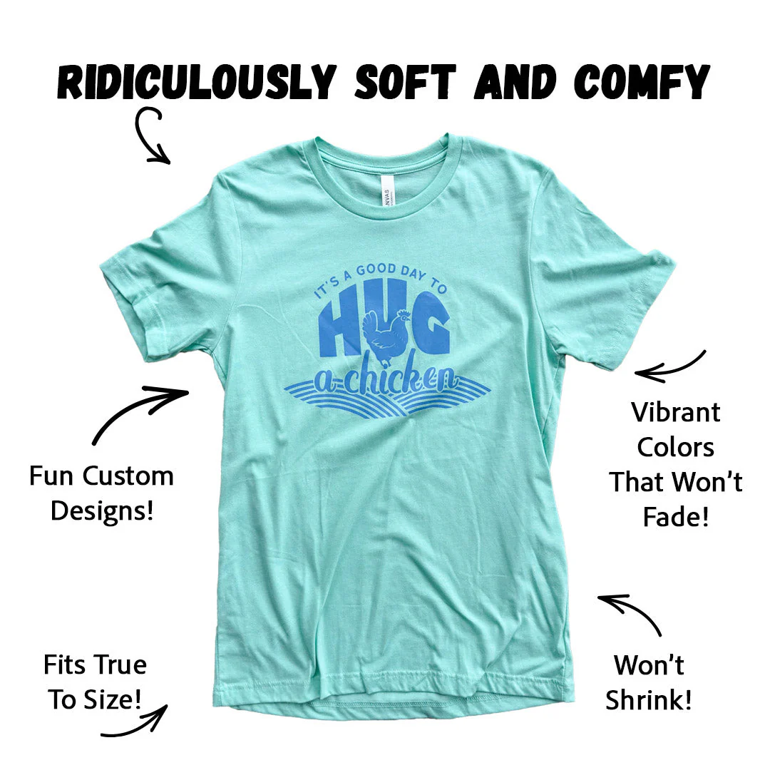 Hug A Chicken! T-Shirt - Buy Pet Shop