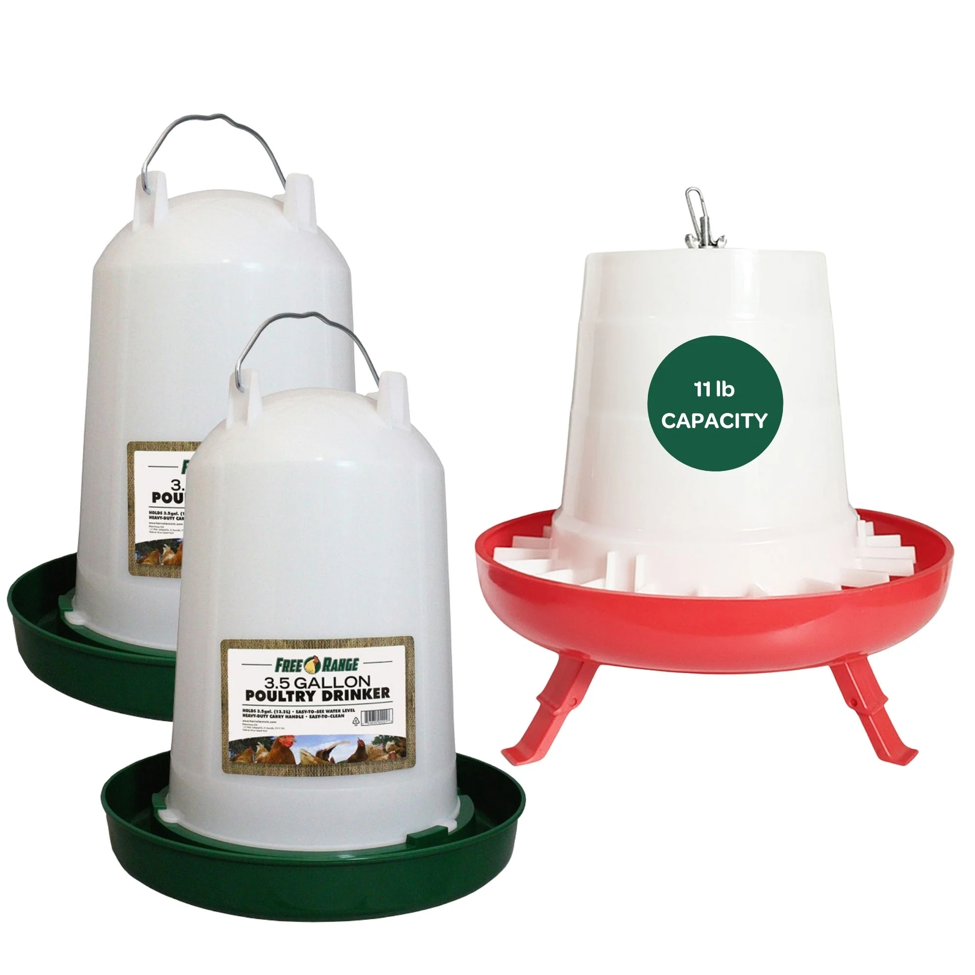 Medium Chicken Flock Feeder/Waterer Set - Buy Pet Shop