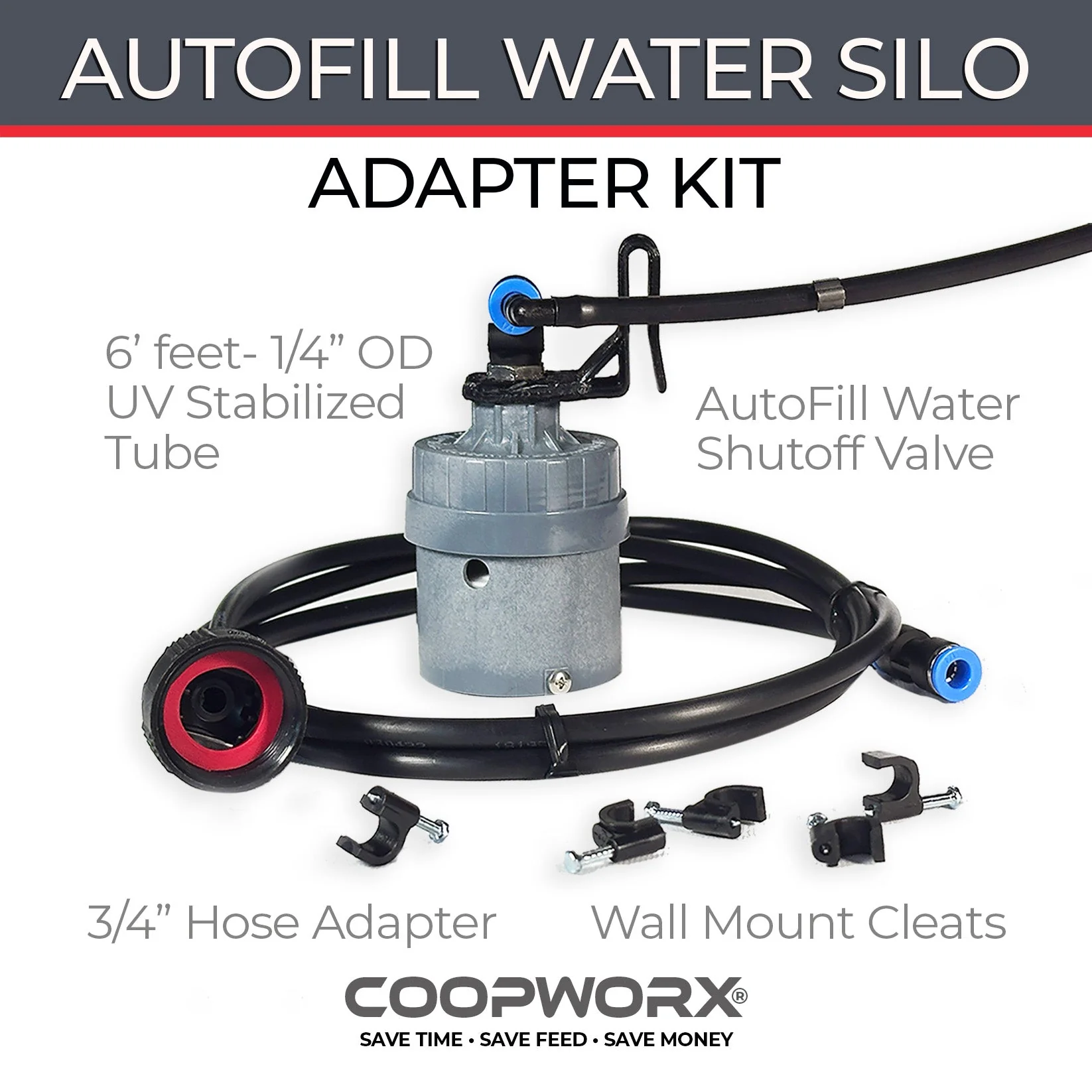 CoopWorx Autofill Water Valve Adapter Kit - Buy Pet Shop
