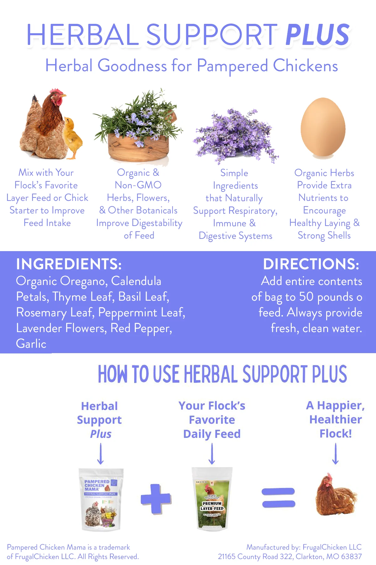 Herbal Support Plus Feed Additive For Chickens, Ducks, Quail, & Other Poultry - Buy Pet Shop