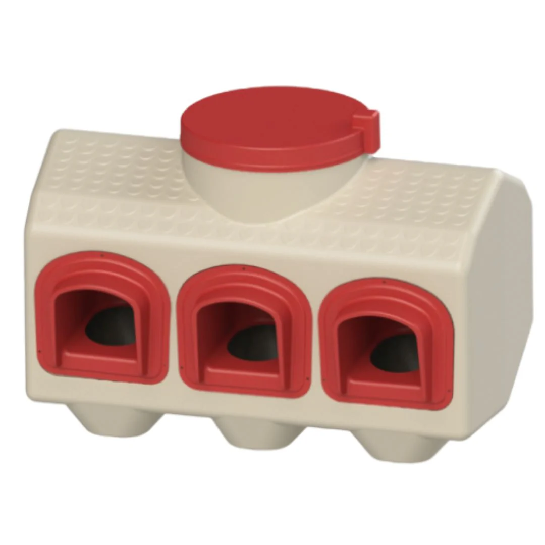 OverEZ Poultry Feeder, 3 ports, 50 lbs - Buy Pet Shop