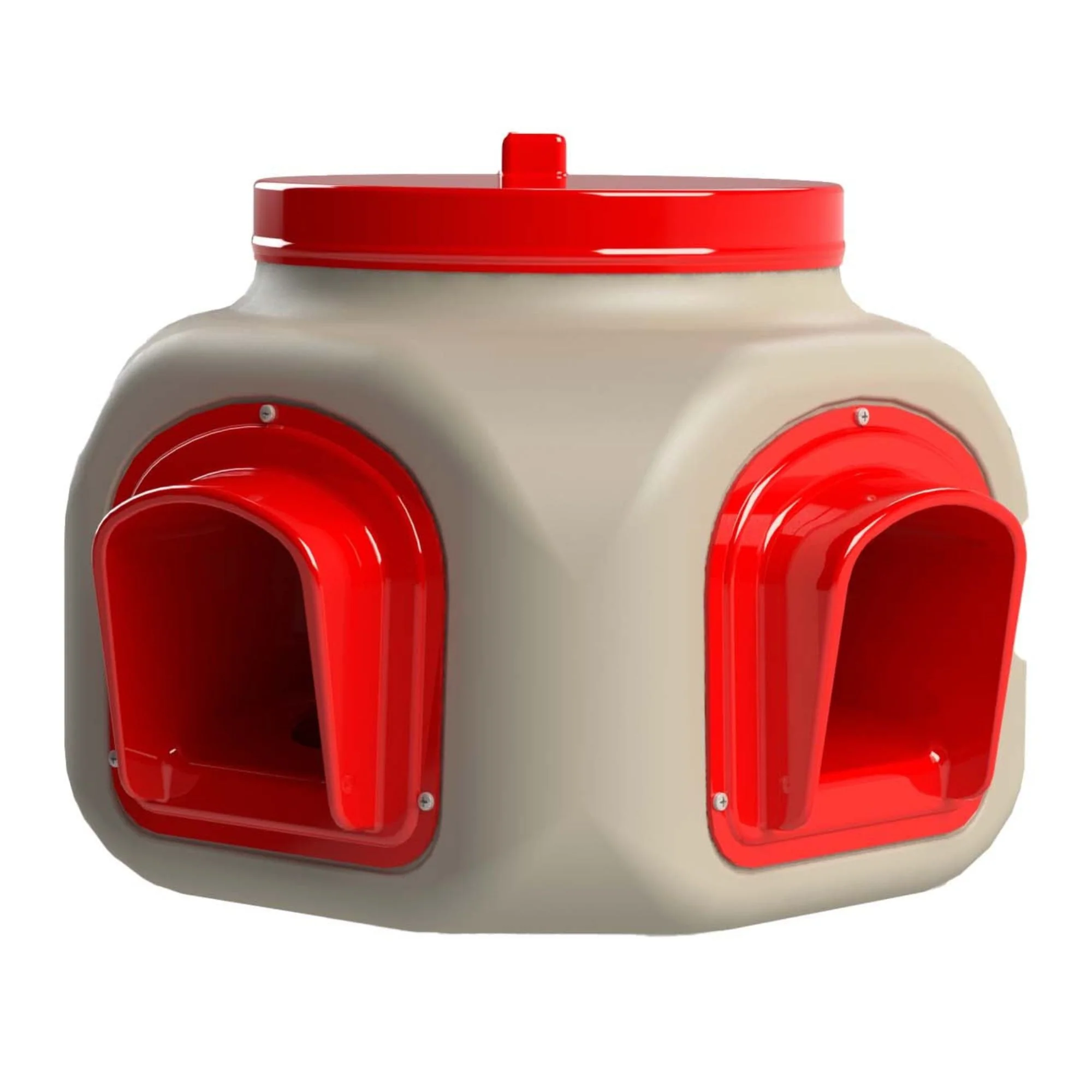 OverEZ Compact Chicken Feeder, 2 Ports, 20 lbs - Buy Pet Shop