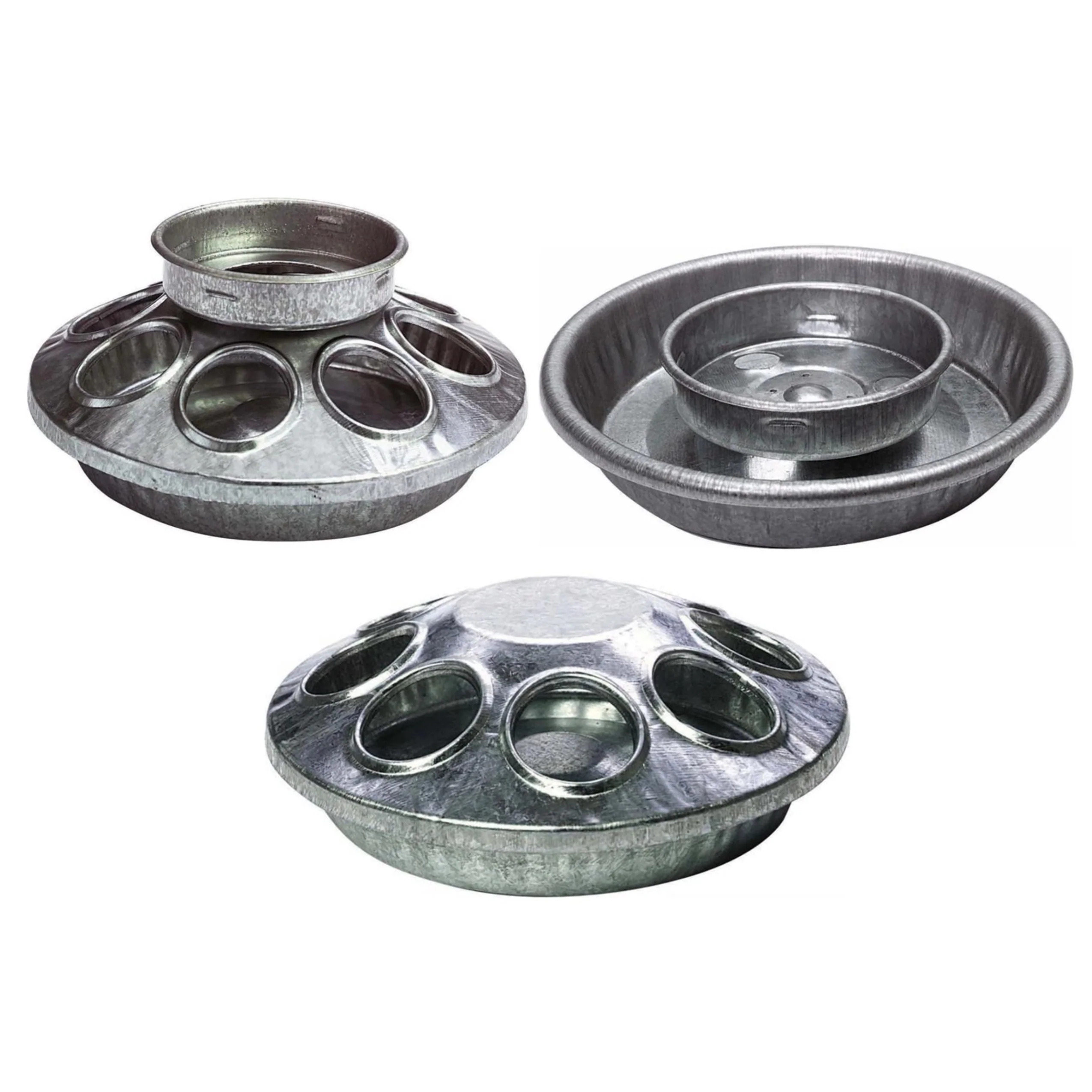 Galvanized Chicken Feeder/Waterer Set - Buy Pet Shop