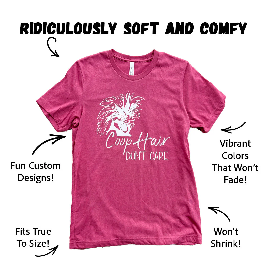 Coop Hair, Don't Care T-Shirt - Buy Pet Shop