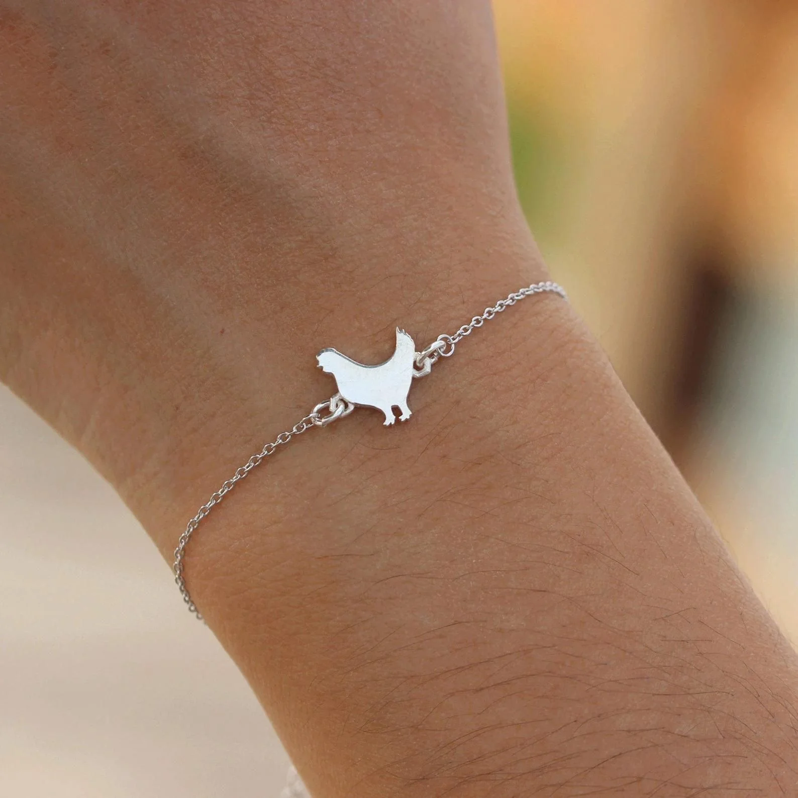 Sterling Silver Chicken Bracelet - Buy Pet Shop