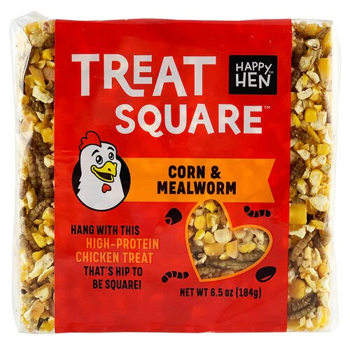 Happy Hen Treat Square, Corn & Mealworm - Buy Pet Shop