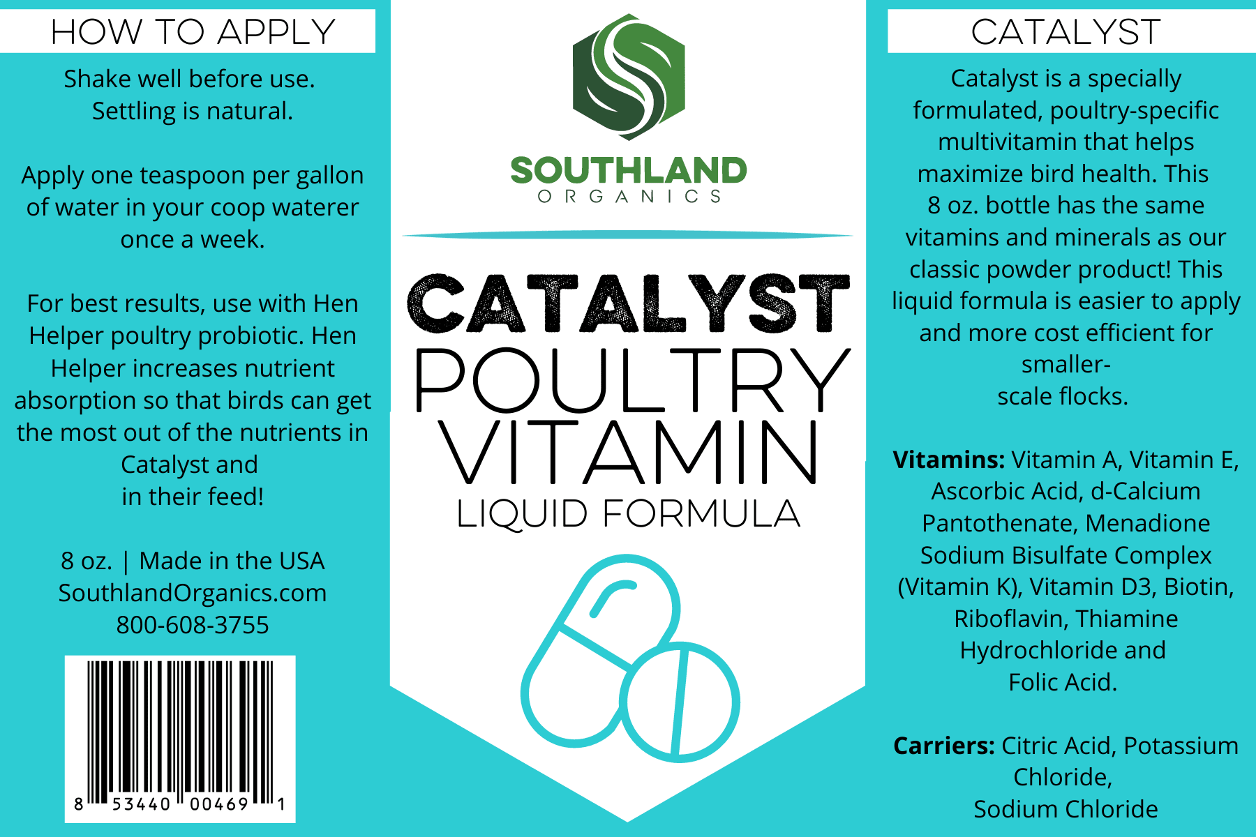 Catalyst | Poultry Vitamin Liquid Formula, 8 oz - Buy Pet Shop