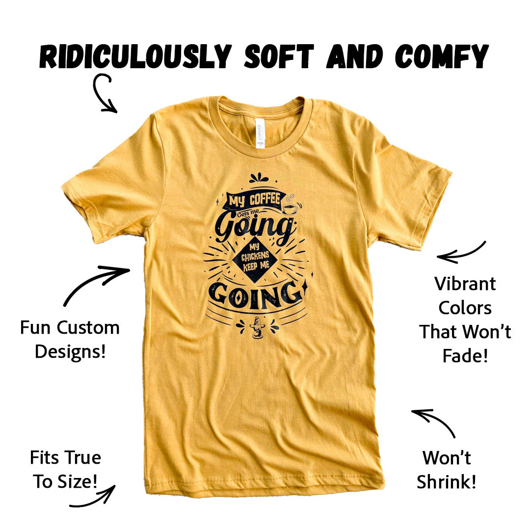 Chickens & Coffee T-Shirt - Buy Pet Shop