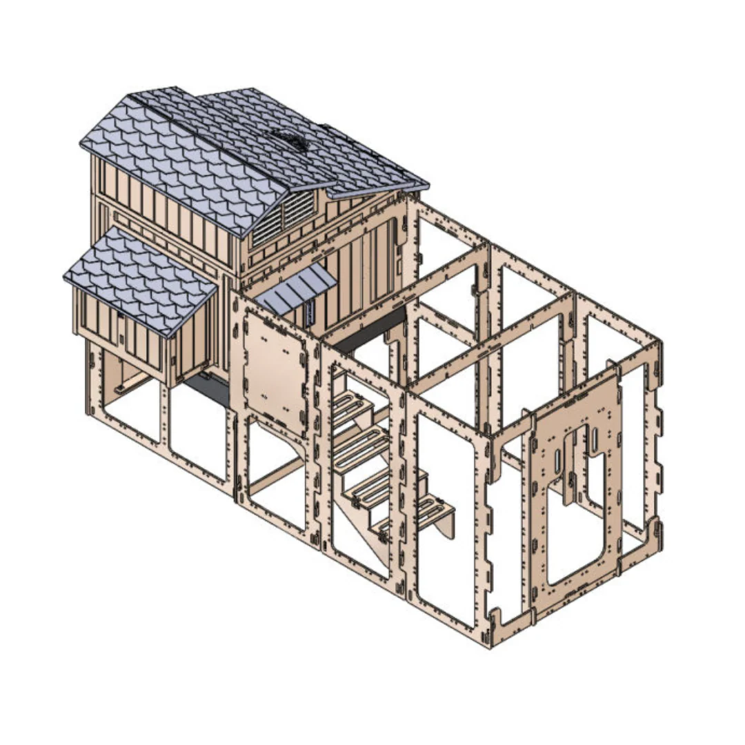 Gray Stand & Runs for Large Snap Lock Chicken Coops by Formex - Buy Pet Shop