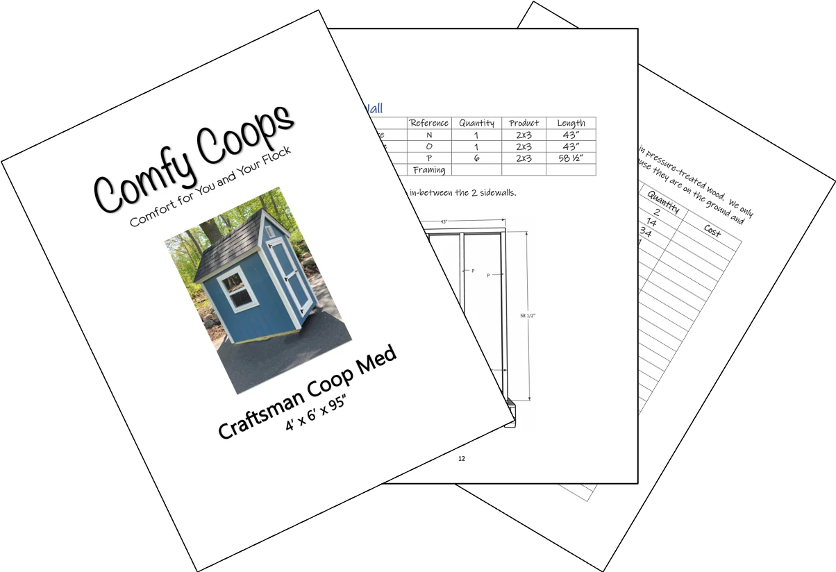 Easy Chicken Coop Plans with Rolling Nest Box 4X6 (12-15 Chickens) - Buy Pet Shop