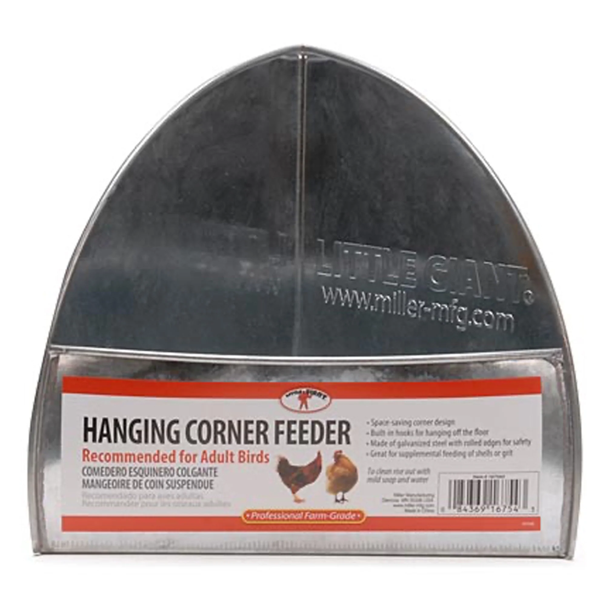 Galvanized Corner Chicken Feeder - Buy Pet Shop