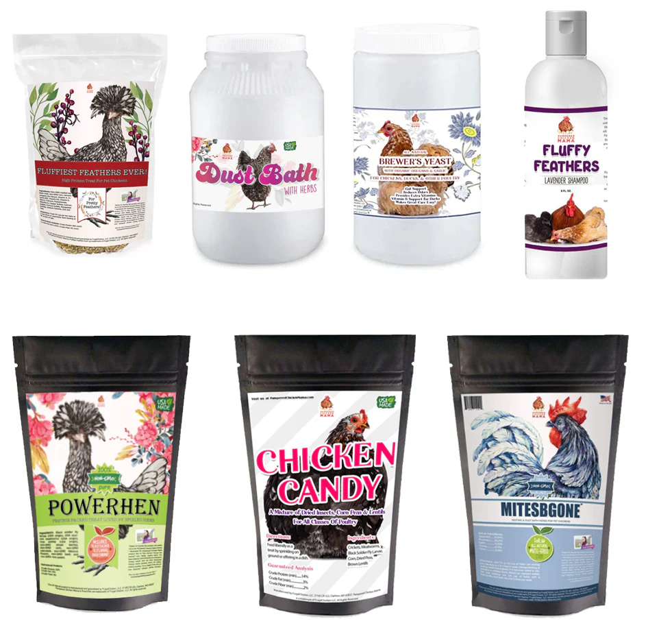 Great Feathers Bundle: Bundle of 7 products so your hens have great, fluffy feathers! (14 pounds total) - Buy Pet Shop