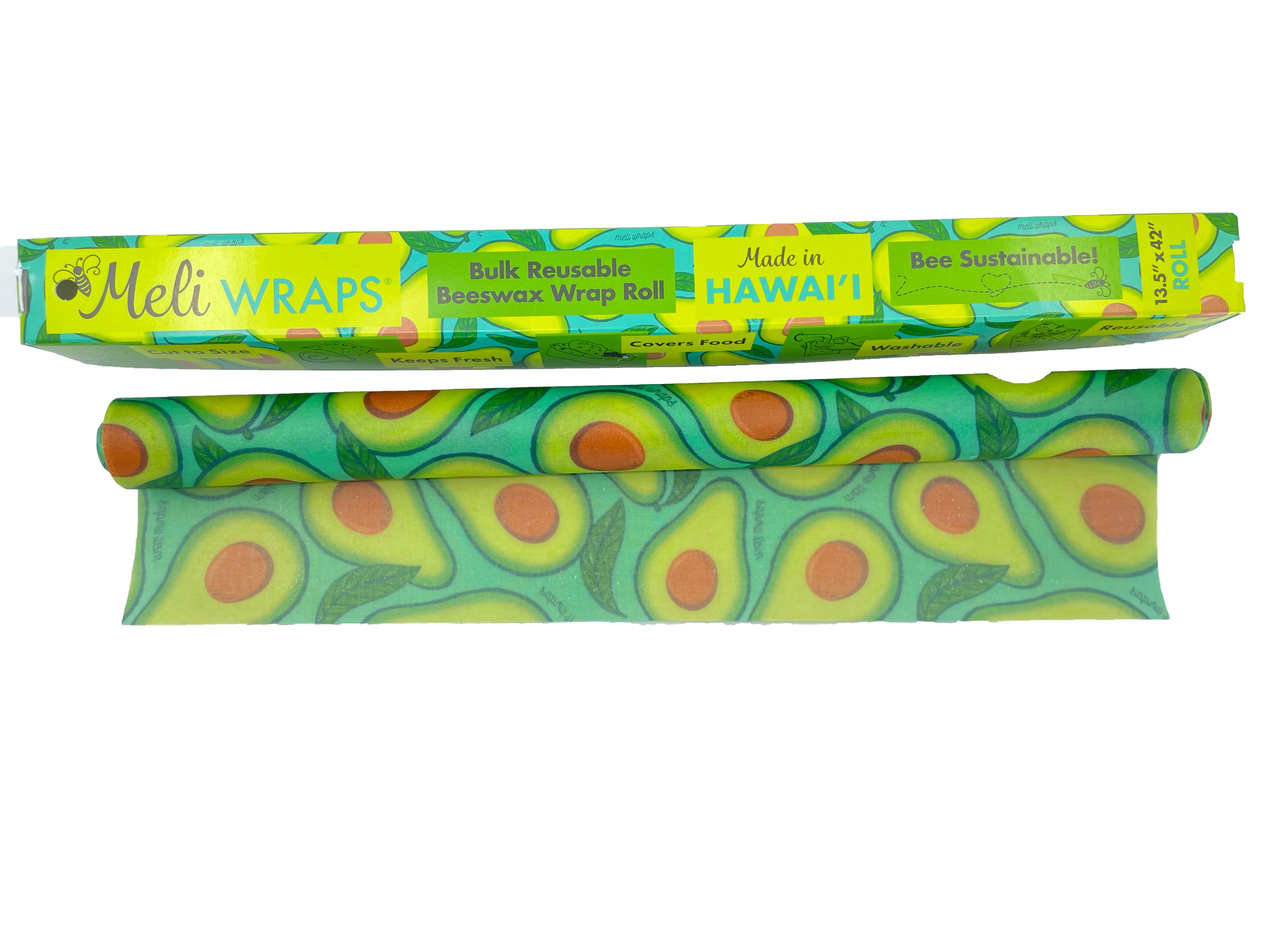 Beeswax Wrap Bulk Roll - Avocado Print - Buy Pet Shop