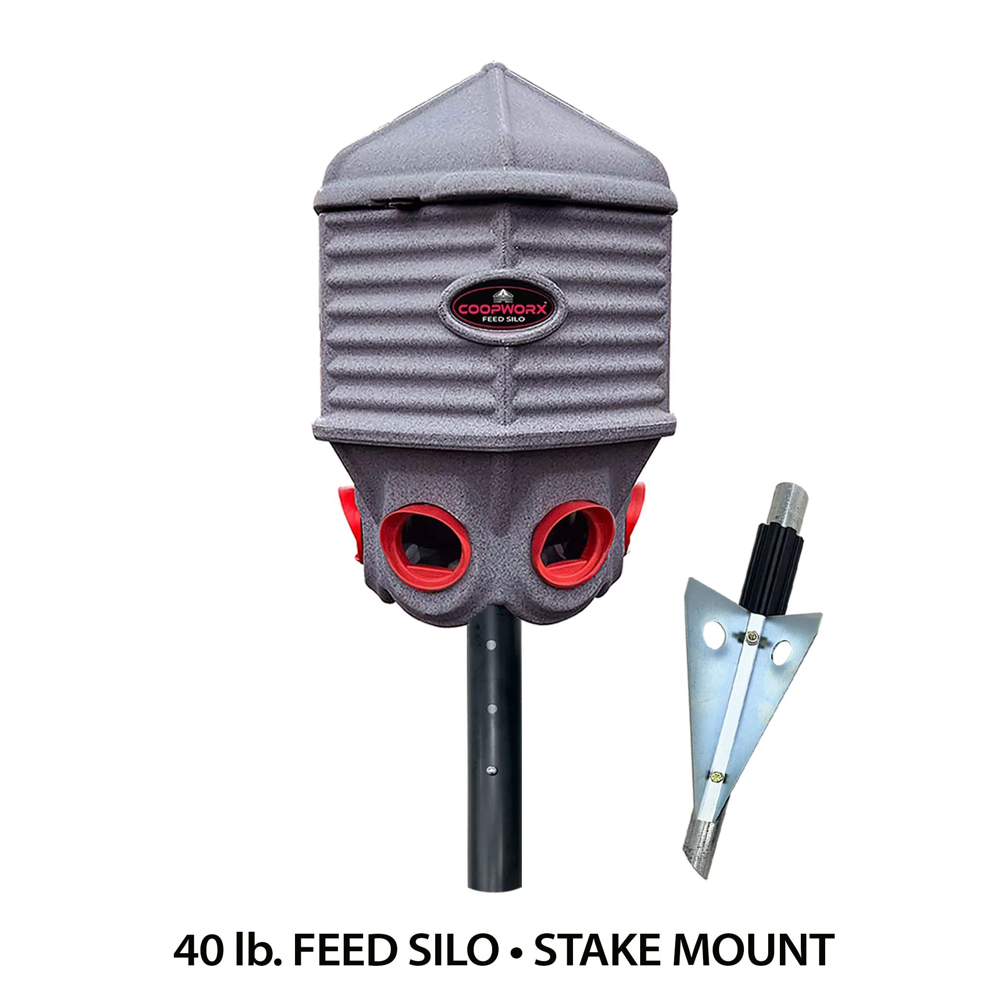 CoopWorx Feed Silo, 40 lb Capacity - Buy Pet Shop