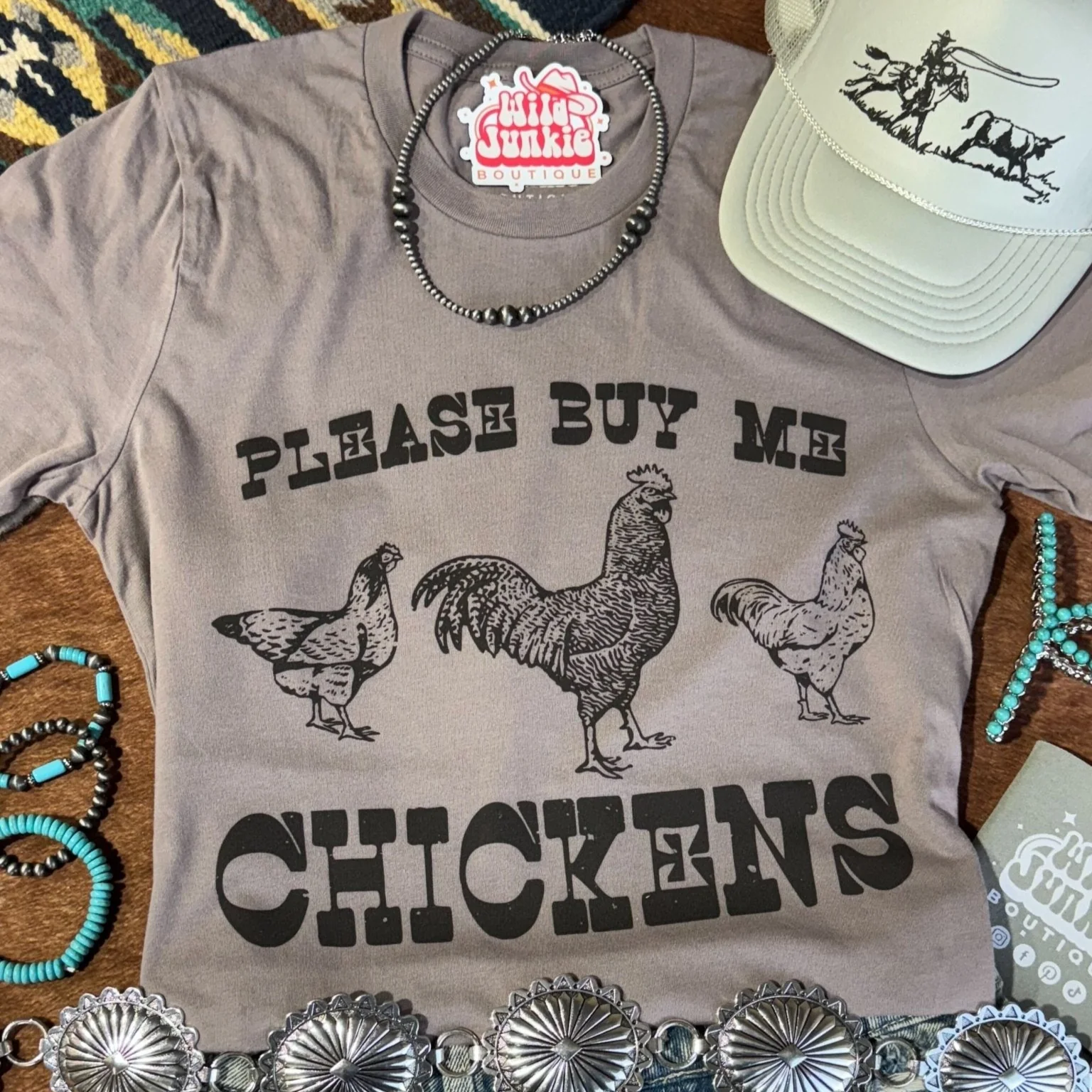 Please Buy Me Chickens Graphic Tee - Buy Pet Shop