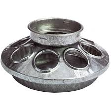 Galvanized 1 Qt Chick Feeder Base - Buy Pet Shop