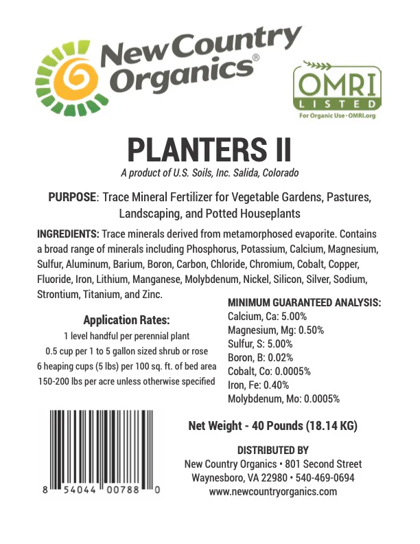 Planters II Fertilizer, 40lb - Buy Pet Shop