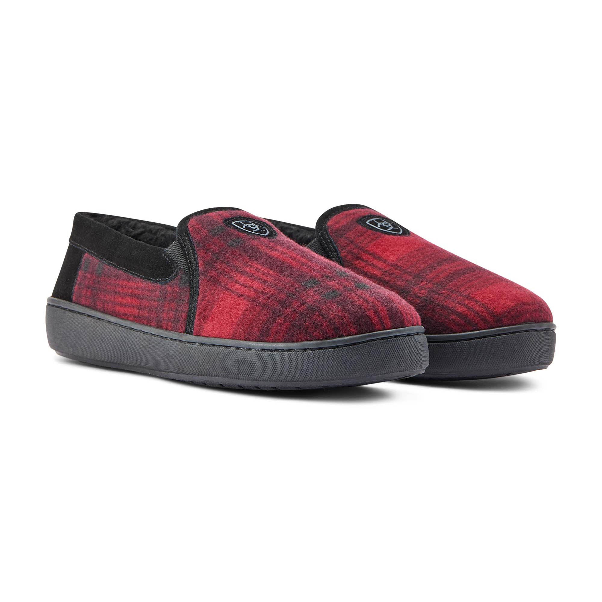 Ariat Men's Lincoln Slipper in Collectible Tin, Red Plaid - Buy Pet Shop