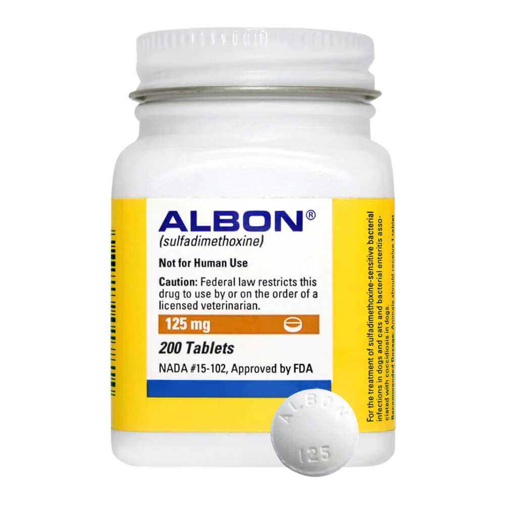 Rx Albon (sulfadimethoxine) Tablets for Dogs & Cats - Buy Pet Shop