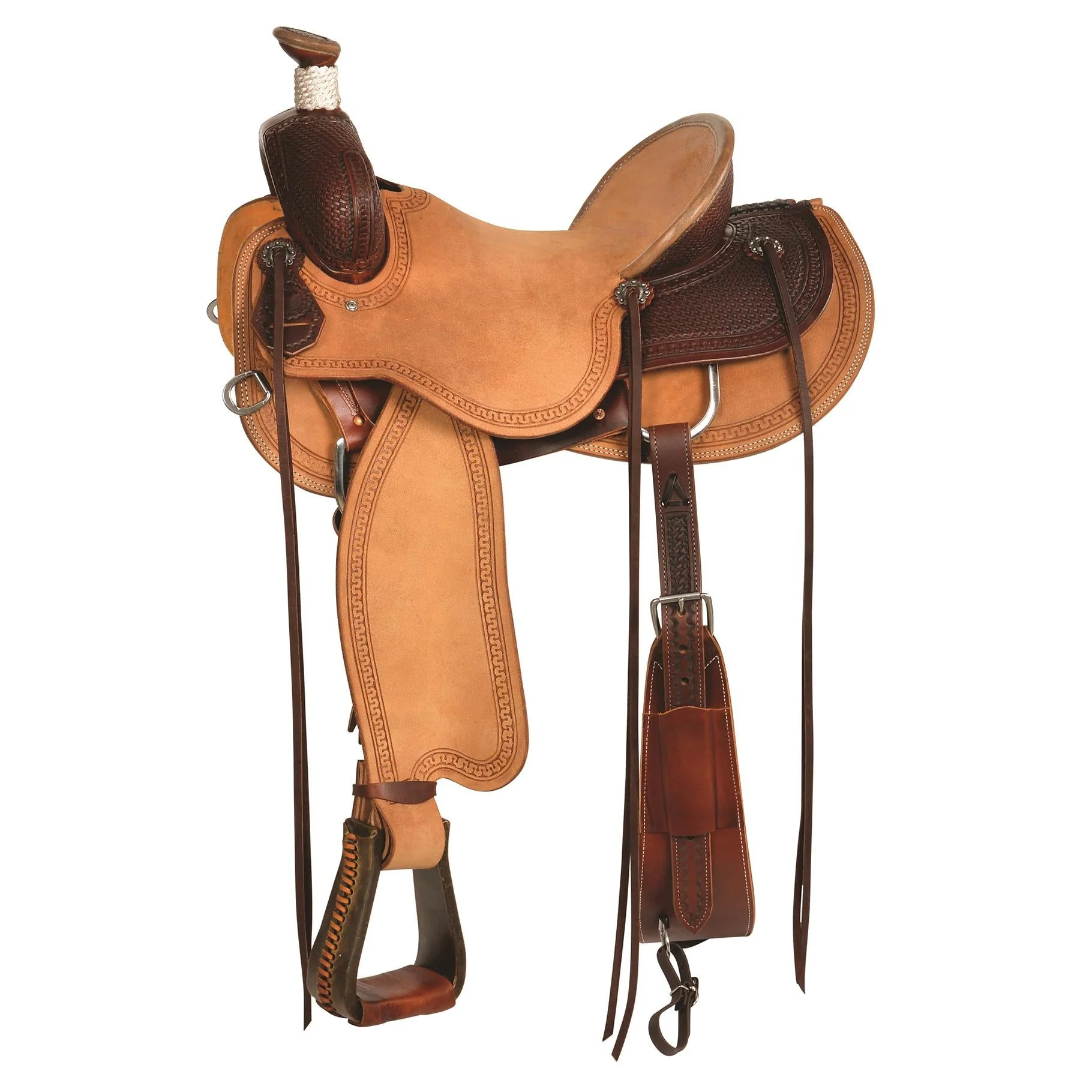 Circle Y Custom Barton Ranch Saddle, Wide, Heavy Oil - Buy Pet Shop