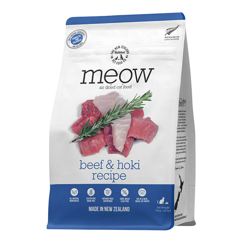 Meow Beef & Hoki Air Dried Food, 26.5 oz - Buy Pet Shop