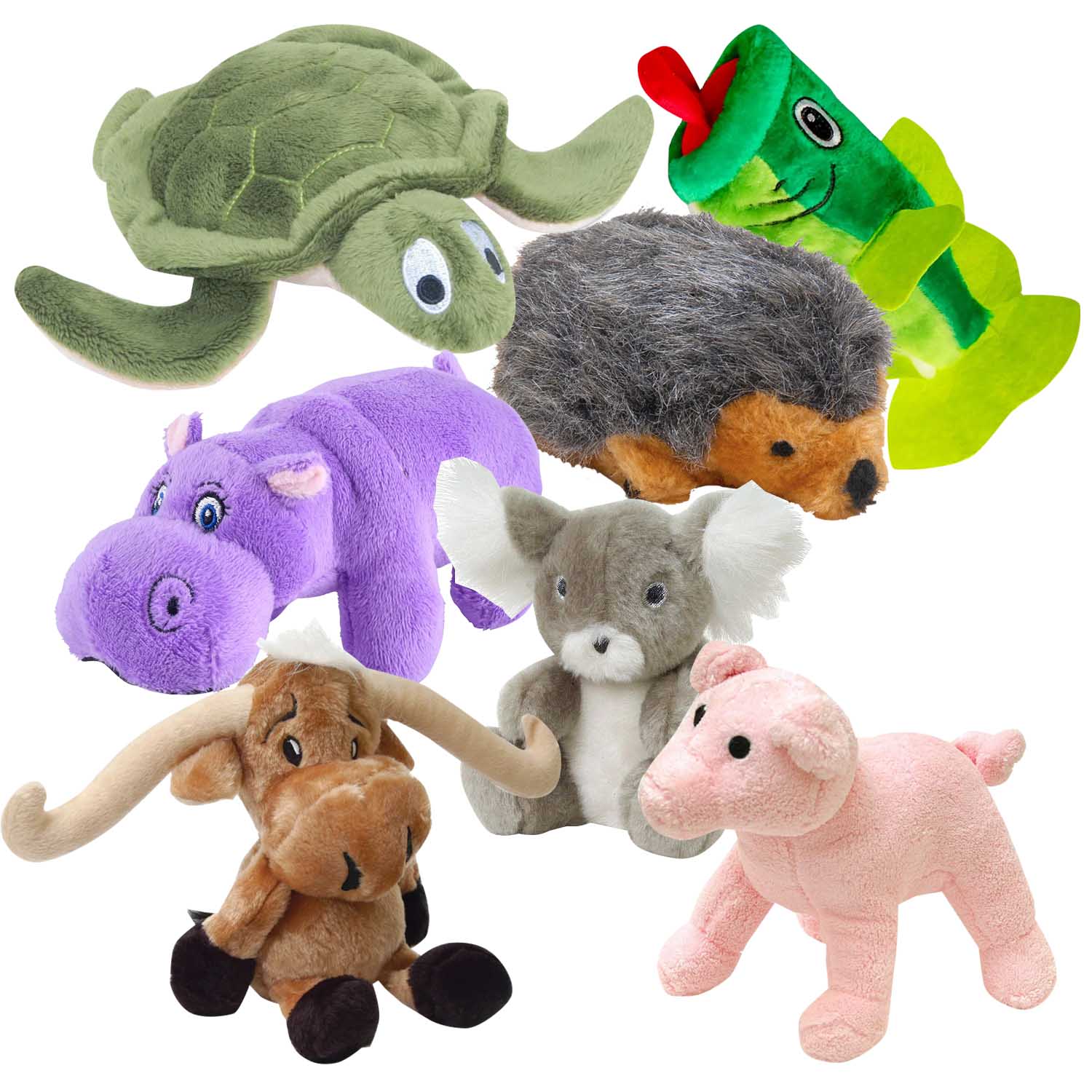 Plush Animals Share the Love Squeaker Dog Toys, 7 Piece Kit - Buy Pet Shop