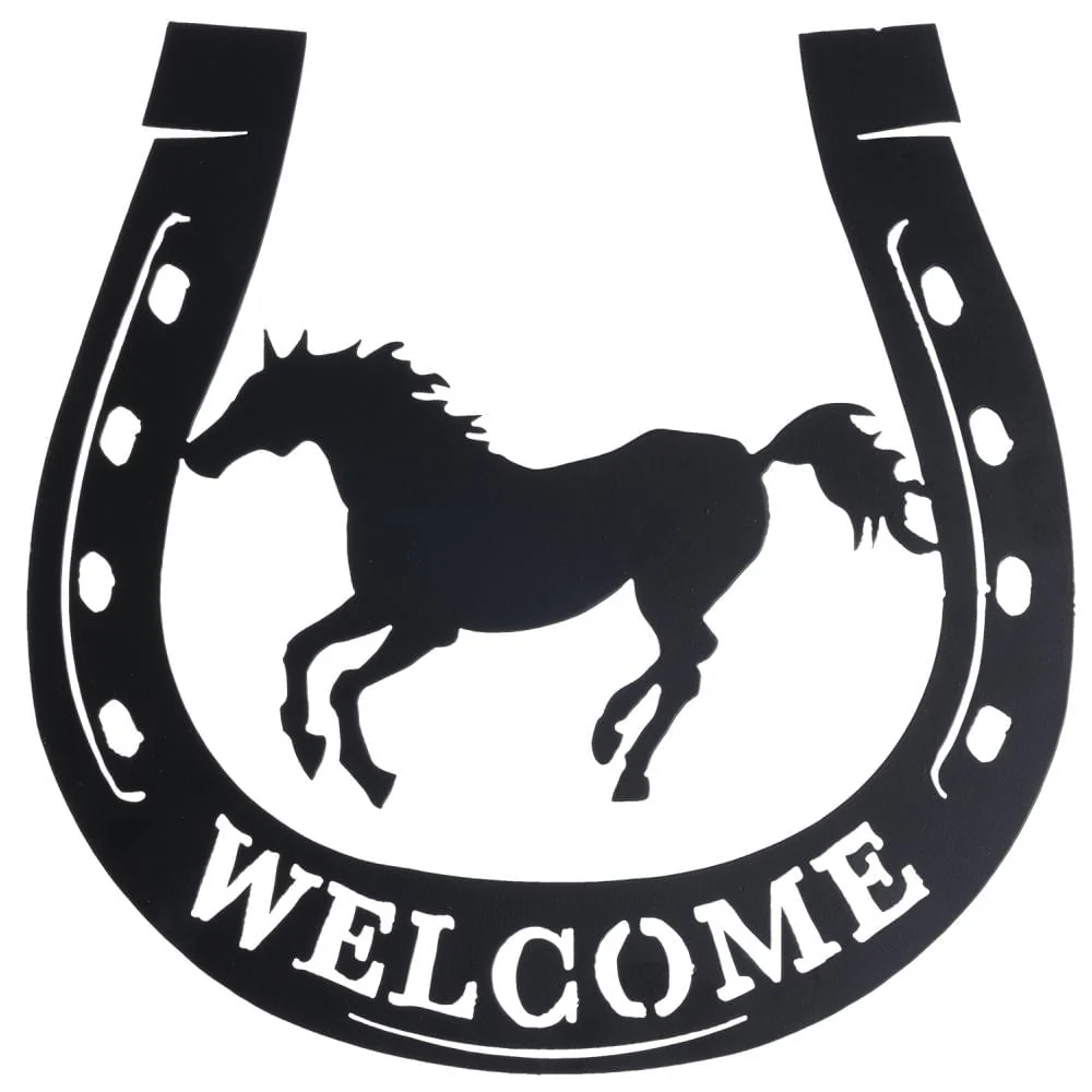 Galloping Horse Welcome Sign - Buy Pet Shop