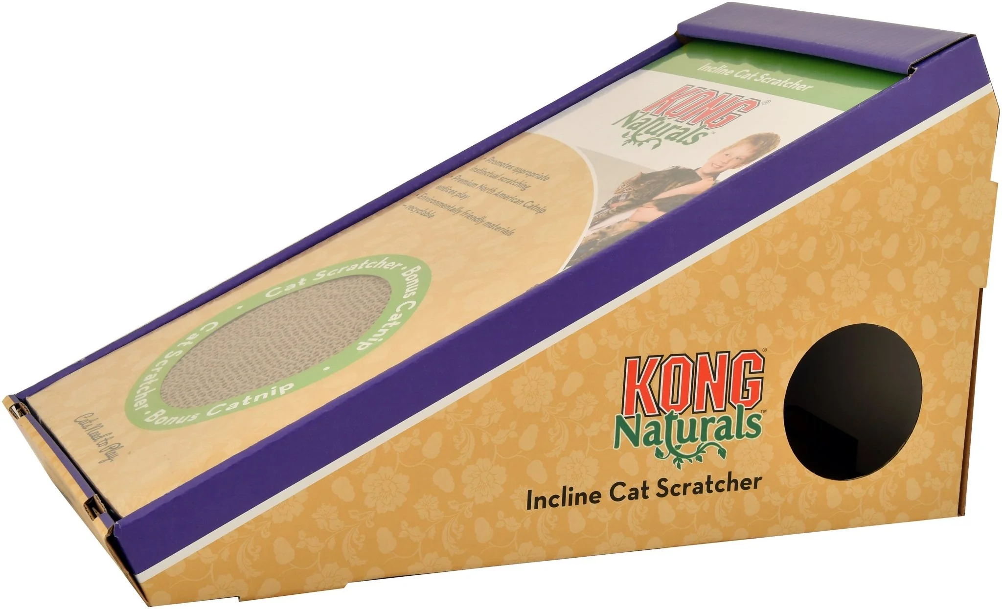 KONG Naturals Incline Scratcher with Toy - Buy Pet Shop
