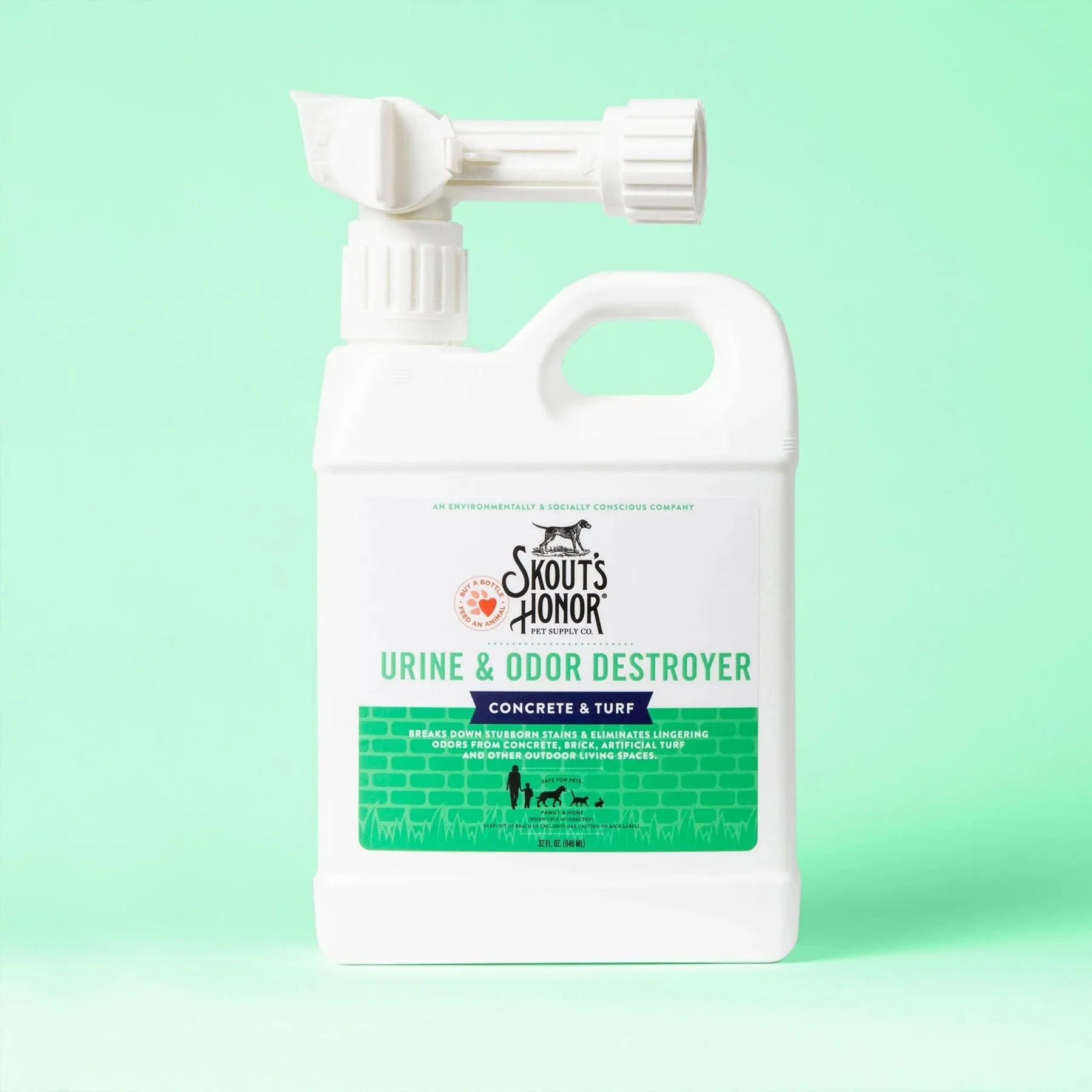 Skout's Honor Urine & Odor Destroyer, Concrete & Turf, 32 oz - Buy Pet Shop