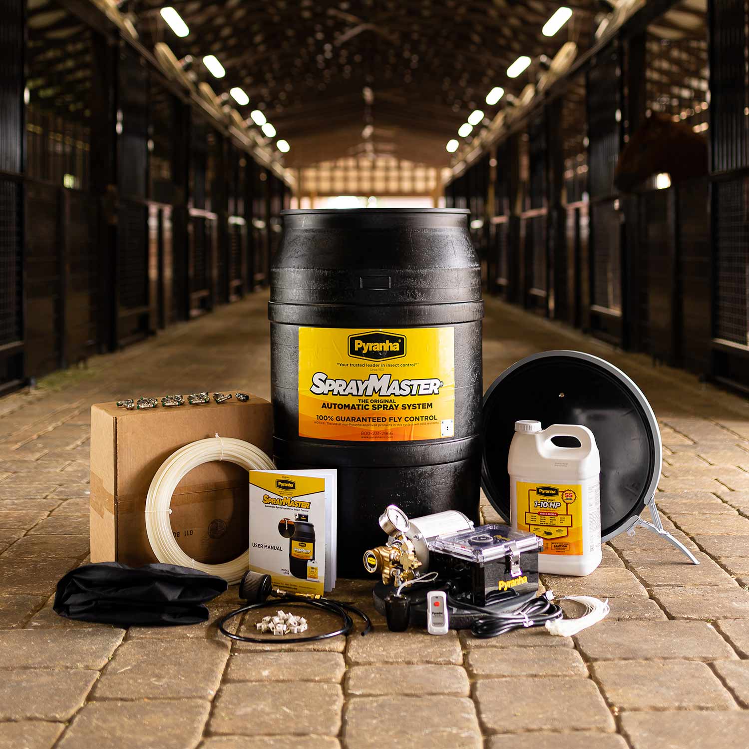 Pyranha SprayMaster Misting Barn Fly Spray System Kit & Accessories - Buy Pet Shop