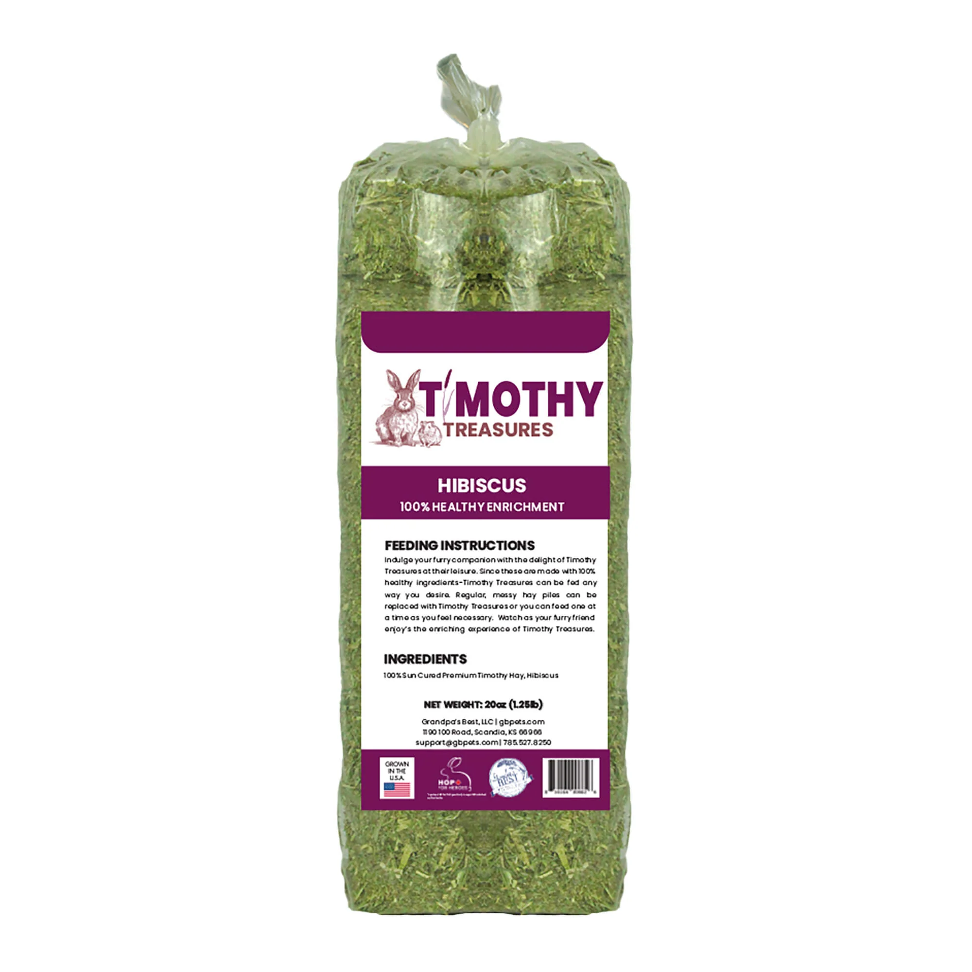 Timothy Treasures Timothy Hay & Hibiscus - Buy Pet Shop
